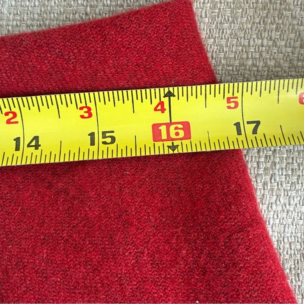 Vintage American Eagle Skirt Women’s 8 Low Rise Micro Mini Skirt Red Ruffled Y2K